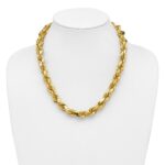 14K 12mm Diamond-cut Rope with Fancy Lobster Clasp Chain - Image 4