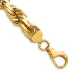 14K 12mm Diamond-cut Rope with Fancy Lobster Clasp Chain