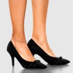 10k White Gold Diamond-cut Open Heart and Rope Chain Anklet - Image 5