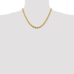 10k 4.75mm Semi-Solid Rope Chain - Image 4
