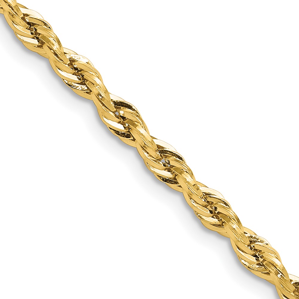 10BC203.jpg 10k 3.5mm Semi-Solid Rope Chain - Image 1