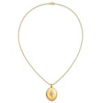 10K w/ 12k Accents and 14k Gold-filled Chain Black Hills Locket - Image 6