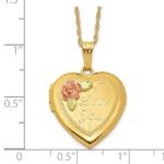 10k w/ 12k Accents and 14k Gold-filled Chain Black Hills Locket - Image 3