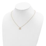 10k Tri-Color Black Hills Gold Double Heart Necklace - Image 4