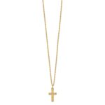 10k Tri-Color Black Hills Gold Cross Necklace - Image 2
