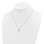 10k Tri-Color Black Hills Gold Heart Garnet Necklace - Image 4