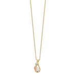 10K Tri-color w/12K Accents FWC Pearl Black Hills Gold Necklace - Image 2