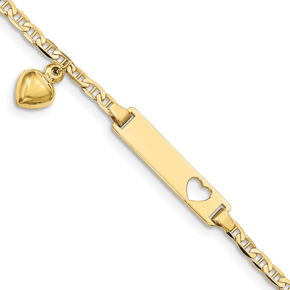 10BID101-6.jpg 10k Flat Anchor Link ID Bracelet - Image 1