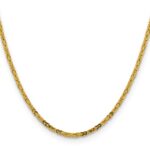 10K 2.5mm Byzantine Chain - Image 2