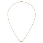 10k Polished Heart CZ Center with Two Open Hearts 18.Necklace - Image 4