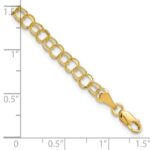 10KY Solid Double Link Charm Bracelet - Image 5