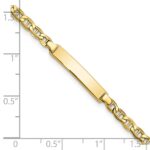 10k Semi-solid Anchor Link ID Bracelet - Image 3