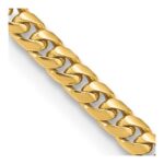 10K 4.3mm Solid Miami Cuban Chain