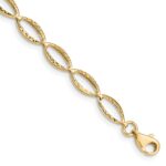 10k Polished Oval Link Bracelet
