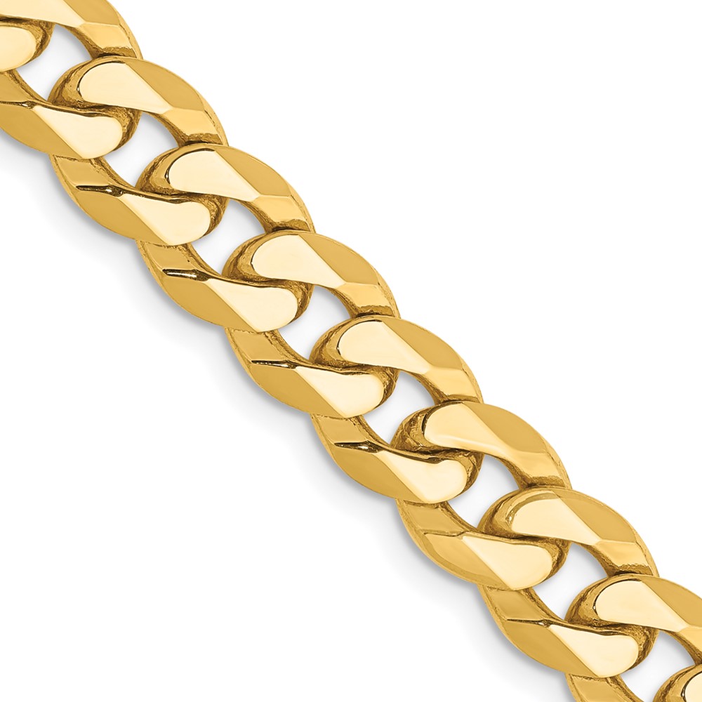 10FBU200.jpg 10k 7.75mm Flat Beveled Curb Chain - Image 1