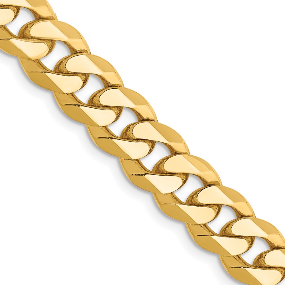 10FBU220.jpg 10k 8.25mm Flat Beveled Curb Chain - Image 1