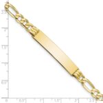 10k Figaro Link ID Bracelet - Image 3