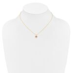 10k Madi K 3mm Rhodolite Garnet Heart Birthstone Necklace - Image 4