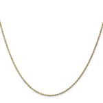 10k 1.15mm Diamond Cut Machine Made Rope Chain - Image 2