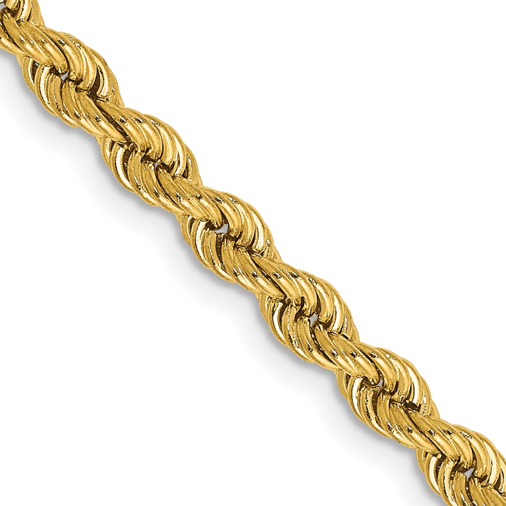 10K025S.jpg 10k 3.65mm Regular Rope Chain - Image 1