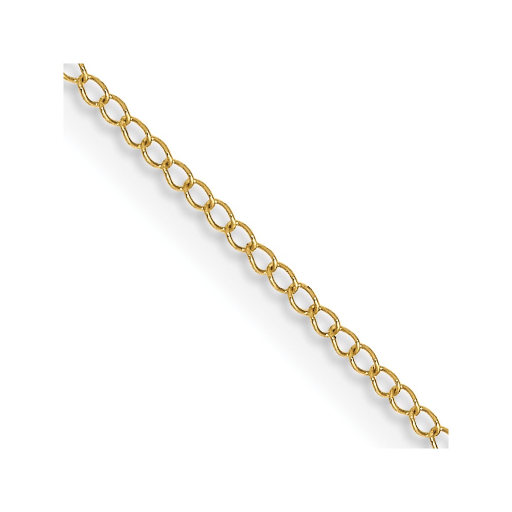 10K8CY.jpg 10k .5mm Carded Curb Chain - Image 1