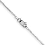 10k White Gold 1mm Box Chain - Image 3