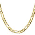 10k 6.75mm Concave Open Figaro Chain - Image 2