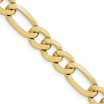 10k 10mm Concave Open Figaro Chain
