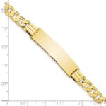 10k Flat Curb Link ID Bracelet - Image 4