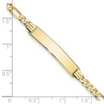 10k Figaro Link ID Bracelet - Image 3