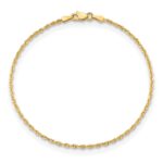 10k 1.85mm D/C Quadruple Rope Chain Anklet - Image 3