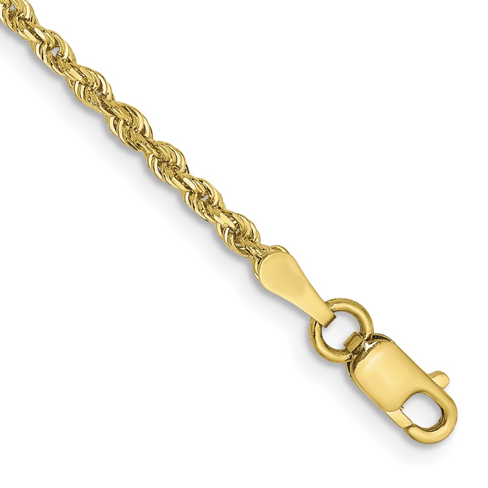 10QT016-7.jpg 10k 2mm D/C Quadruple Rope Chain Anklet - Image 1
