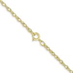 14K Carded 1.35mm Cable Rope with Spring Ring Clasp Chain - Image 3