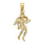 14k Large Virgo Zodiac Charm - Image 4