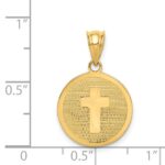 14k Reversible Cross and 1ST HOLY COMMUNION Charm - Image 4