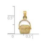 14K 2-D Nantucket Basket Charm - Image 3