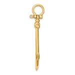 14K 3-D Large Anchor Charm - Image 2