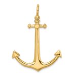 14K 3-D Large Anchor Charm - Image 4