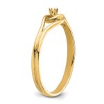 14k Polished .02ct. Diamond Fancy Ring Mounting - Image 4