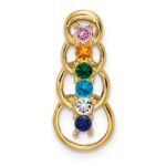 14k 6 Stone Family Pendant Mounting - Image 2