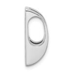 14k White Gold Holds 6mm Stone Slide Mounting Fits up to 6mm Regular/8mm Fancy or Reversible Omega - Image 2