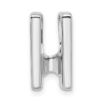 14k White Gold Holds 4.1mm Stone Slide Mounting Fits up to 4mm Regular/6mm Fancy or Reversible Omega