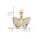 10K w/Rhodium Butterfly Charm - Image 3