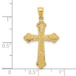 10k Budded Cross Pendant - Image 3