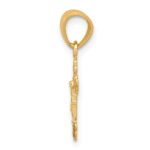 10k Tiny Crucifix Pendant - Image 2