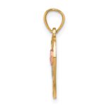 10K Two-Tone w/White Rhodium ABUELA Pendant - Image 2