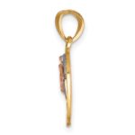 10K Two-Tone w/White Rhodium Break Apart Te Amo Pendant - Image 2