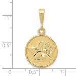 10k Polished & Satin Raphael Angel Pendant - Image 3