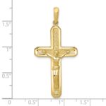 10k Polished Crucifix Pendant - Image 3