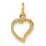 10K Polished Heart Pendant - Image 4